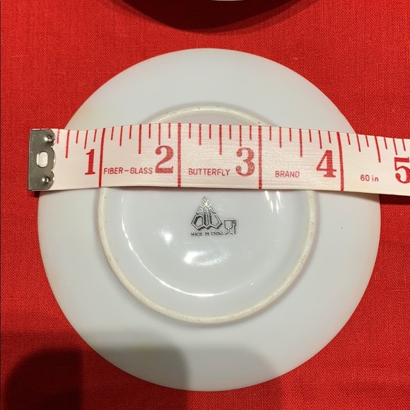 Porcelain set of 6 coffee cups and saucers - Picture 6 of 16